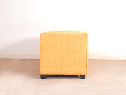 Windsor Three Seater Sofa In Premium Yellow Casa Bonita Fabric GMC Standard Sofa FN-GMC-006081